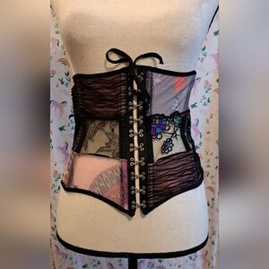 EUC Vintage Y2K Verdissima Comic Cosplay Anime Japan Lace Corset Lingerie SZ 36